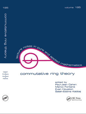 cover image of Commutative Ring Theory